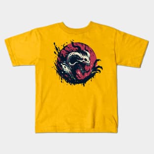 Skull monster horror Kids T-Shirt